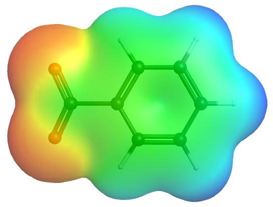 Benzoate Ion ESP on Electron Density